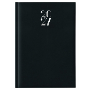 Agenda settimanale 2027 Nota Bene Egadi s/d abbinati copertina gommata A4 nero - 27-524FT-C01