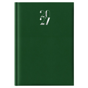 Agenda settimanale 2027 Nota Bene Egadi s/d abbinati copertina gommata A4 verde scuro - 27-524FT-C12