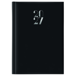 Agenda giornaliera 2027 Nota Bene Egadi s/d separati copertina gommata 14,3x20,5 cm nero - 27-225FT-C01