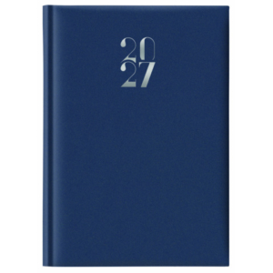 Agenda giornaliera 2027 Nota Bene Egadi s/d abbinati copertina gommata 14,3x20,5 cm blu - 27-250FT-C10