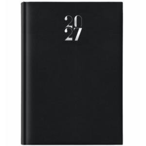 Agenda giornaliera 2027 Nota Bene Egadi s/d separati copertina gommata A4 nero - 27-512FT-C01