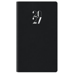 Agenda settimanale 2027 Nota Bene Egadi copertina gommata 8x14 cm nero - 27-125FT-C01