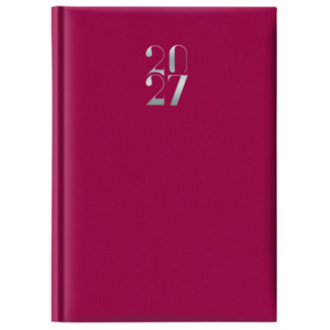 Agenda giornaliera 2027 Nota Bene Egadi s/d abbinati copertina gommata 14,3x20,5 cm rosso rubino - 27-250FT-C21