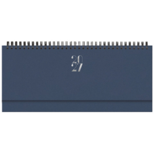 Planning settimanale spiralato 2027 Nota Bene Egadi copertina gommata 29,8x10,5 cm blu - 27-430FT-C10