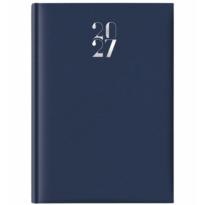 Agenda giornaliera 2027 Nota Bene Egadi s/d separati copertina gommata A4 blu - 27-512FT-C10