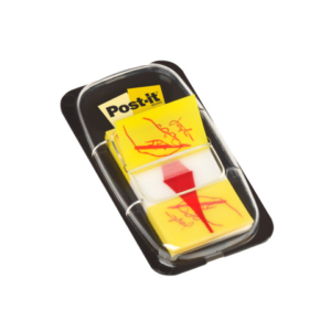 Segnapagina removibili Post-it® Index Medium ''Firma qui'' 50 fogli giallo 680-31