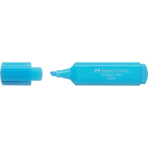 Evidenziatore Faber-Castell Textliner 1546 - conf. 10 pz - colore pastel azzurro - 154657