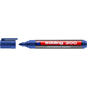 Marcatore permanente edding 300 punta tonda 1,5-3 mm blu E-300 003