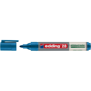 Marcatore per lavagne bianche Edding 28 EcoLine punta tonda - tratto 1,5-3 mm blu - 4-28003