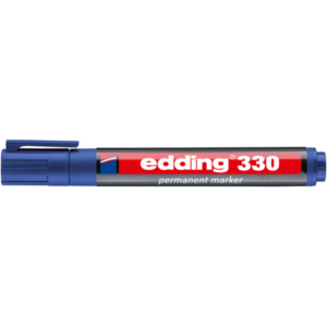 Marcatore permanente edding 330 punta scalpello 1-5 mm blu E-330 003