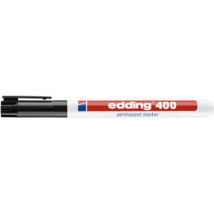 Marcatore permanente edding 400 punta conica 1 mm nero E-400 001