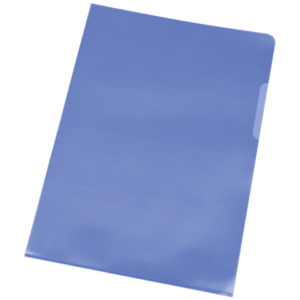 Cartelline a L Q-Connect A4 - PPL blu - conf. 100 pz - KF00307