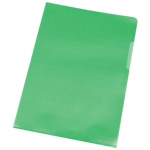 Cartelline a L Q-Connect A4 - PPL verde - conf. 100 pz - KF00309