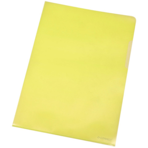 Cartelline a L Q-Connect A4 - PPL giallo - conf. 100 pz - KF00308