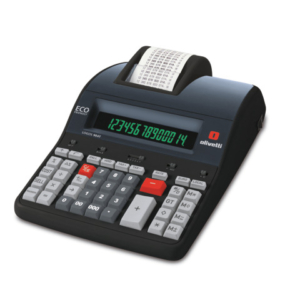 Calcolatrice scrivente da tavolo 10 linee/secondo OLIVETTI Logos 904T display LCD a 14 cifre nero - B5896 000