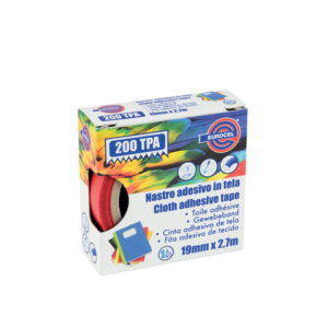 Nastro adesivo telato Eurocel formato 19 mm x 2,7 m - colore rosso 016214194