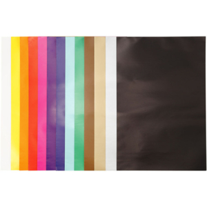 Carta smaltata Creativ Company 80 g/m² - conf. da 100 fogli in colori assortiti - 32x48 cm - 20468