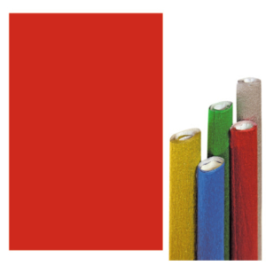 Carta crespa metallizzata Deco 50x150 cm - 51 g/m² - rosso - 2196/3