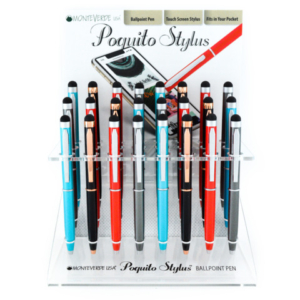 Espositore 24 penne a sfera Monteverde Poquito Stylus - colori assortiti - J035582