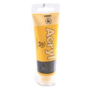 Colore acrilico Primo in bottiglia PET con tappo dosatore 75 ml - 220 giallo oro - 420TA75220N