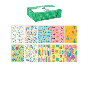 Carta regalo Kartos linea Party 70x100 cm - conf. da 100 fogli in soggetti assortiti - 18351