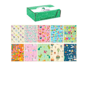 Carta regalo Kartos linea Fantasy Mix 70x100 cm - conf. da 100 fogli in soggetti assortiti - 18350