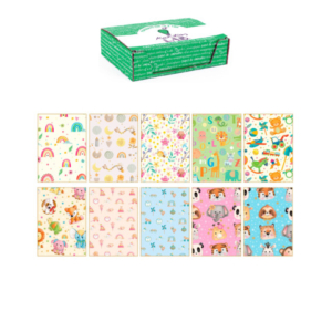 Carta regalo Kartos linea Baby 70x100 cm - conf. da 100 fogli in soggetti assortiti - 18354