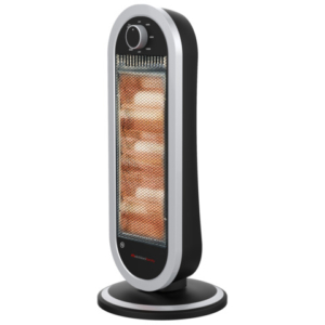 Stufa alogena 3 Tubi con rotazione nero-grigio Melchioni Family Sahara 1.200 W - 158640033