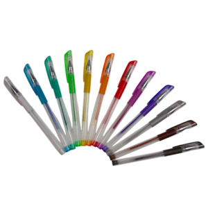 Penne gel glitter Donau colori assortiti - conf. 12 pezzi 322371