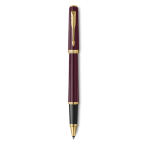 Penna roller Parker Meridian rossa - finiture oro - punta fine - inchiostro nero - confezione regalo Red GT