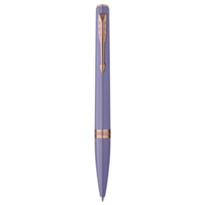 Penna a sfera Parker Meridian lilla - finiture oro rosa - punta M - inchiostro blu - confezione regalo Lilla GT