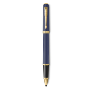 Penna roller Parker Meridian Blue - finiture oro - punta fine - inchiostro nero - confezione regalo Blue GT