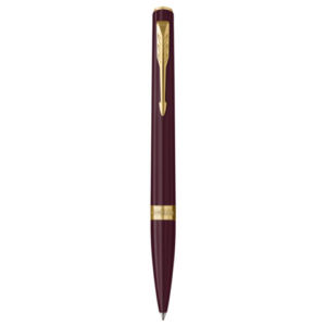 Penna a sfera Parker Meridian rossa - finiture dorate - punta M - inchiostro blu - confezione regalo Red GT