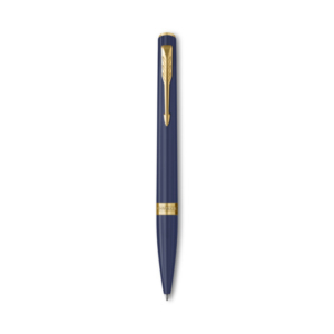 Penna a sfera Parker Meridian blu - finiture dorate - punta M - inchiostro blu - confezione regalo Blue GT