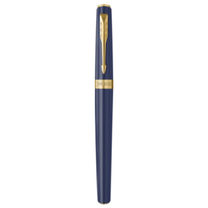Penna stilografica Parker Meridian Blu - finiture oro - pennino M - inchiostro blu - confezione regalo Blue GT