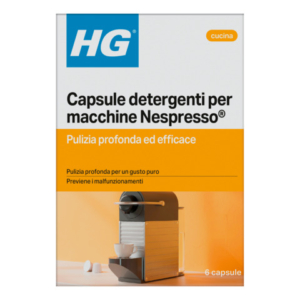 Capsule detergenti HG per macchine Nespresso conf. 6 pz 678000108