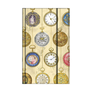 Taccuino Da Vinci 9x14 cm con dettagli metal e chiusura magnetica - 80 pagine senza grafica - Orologi da tasca