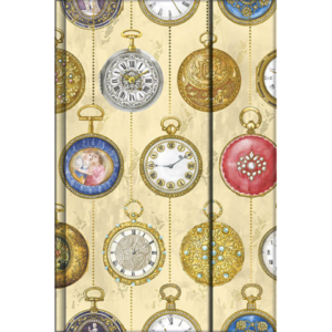 Taccuino Da Vinci 14x21 cm con dettagli metal e chiusura magnetica - 80 pagine senza grafica - Orologi da Tasca