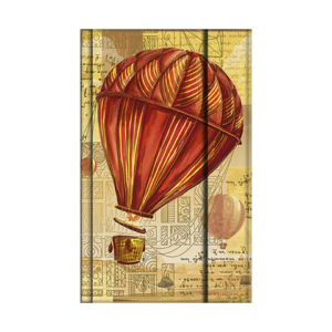 Taccuino Da Vinci 9x14 cm con dettagli metal e chiusura magnetica - 80 pagine senza grafica - Mongolfiera - BN4502040