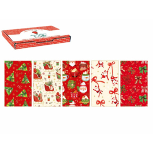 Carta regalo Kartos linea Natale - 100x140 cm - conf. da 50 fogli in soggetti assortiti - 18806